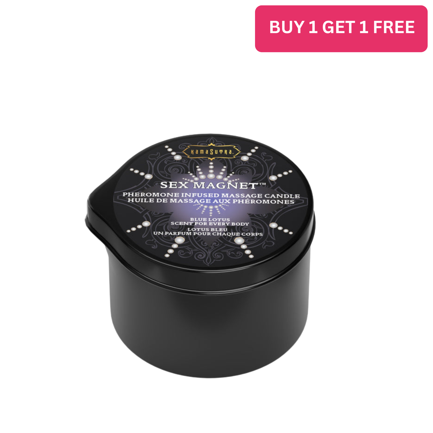 Sex Magnet Pheromone - Blue Lotus Massage Candle (with pour spout) 2 oz/59 g