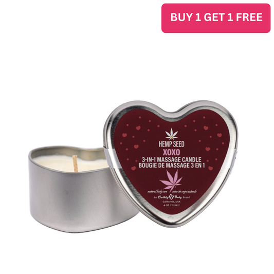 Hemp Seed Valentine '26 Candle Trio Includes:  1 of each:  XOXO 1.75oz, Lip Locked 1.75oz, Pucker Up 1.75oz