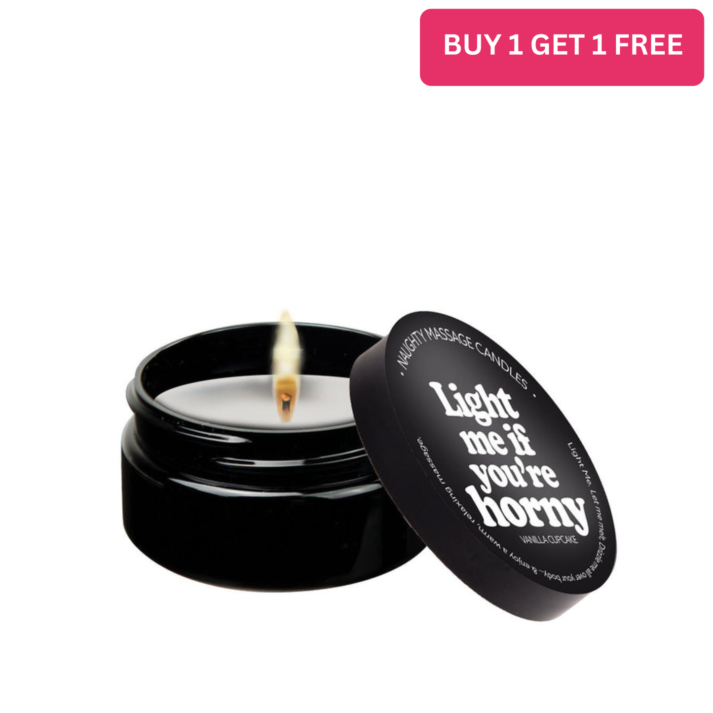 Light Me If You're Horny - Naughty Mini Massage Candle