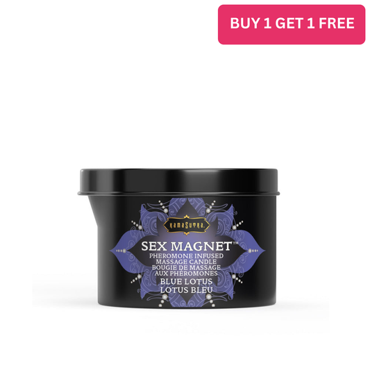 Sex Magnet Massage  Candle Blue Lotus (with pour spout) 6 oz/170 g