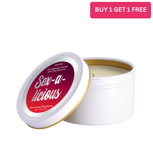 MOOD CANDLES Sex-a-licious - Pheromone Massage Candle Ravenous Raspberry 4oz | 113g