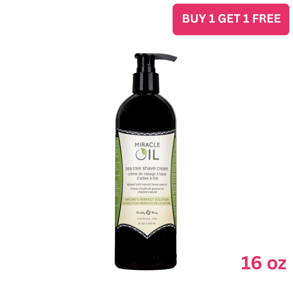 Miracle Oil Tea Tree Shave Cream 16 fl oz / 473 ml