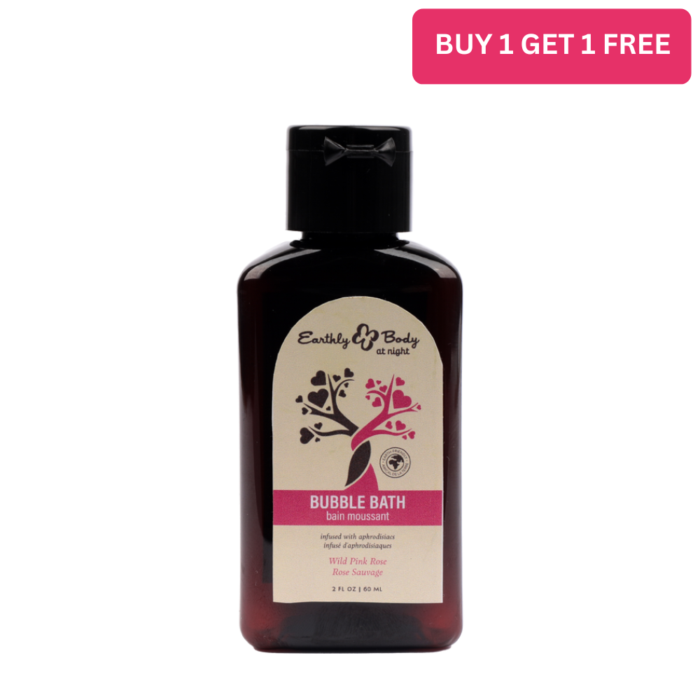 Hemp Seed at Night Bubble Bath Aphrodisiac Collection Wild Pink Rose 2oz / 60ml