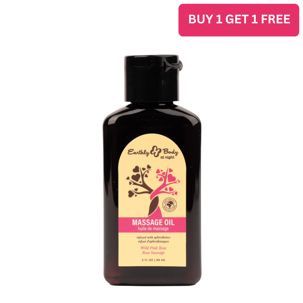 Hemp Seed at Night Massage Oil Aphrodisiac Collection Wild Pink Rose 2oz / 60ml