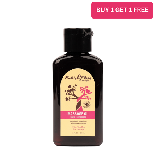 Hemp Seed at Night Massage Oil Aphrodisiac Collection Wild Pink Rose 2oz / 60ml