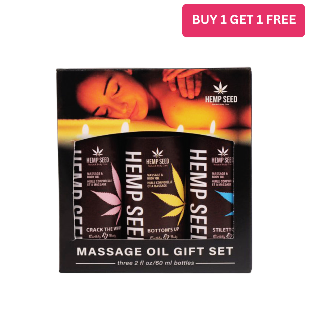HempSeed Valentine BDSM Massage Oil Set