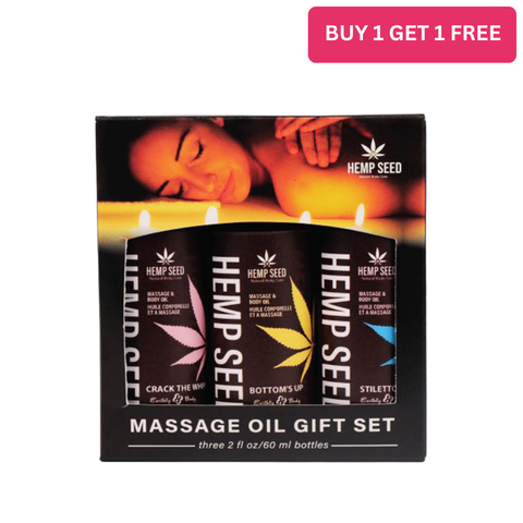 HempSeed Valentine BDSM Massage Oil Set