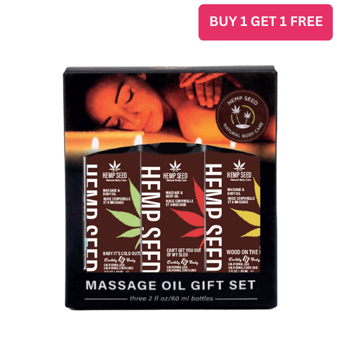 Hemp Seed Winter Massage Oil Gift Set