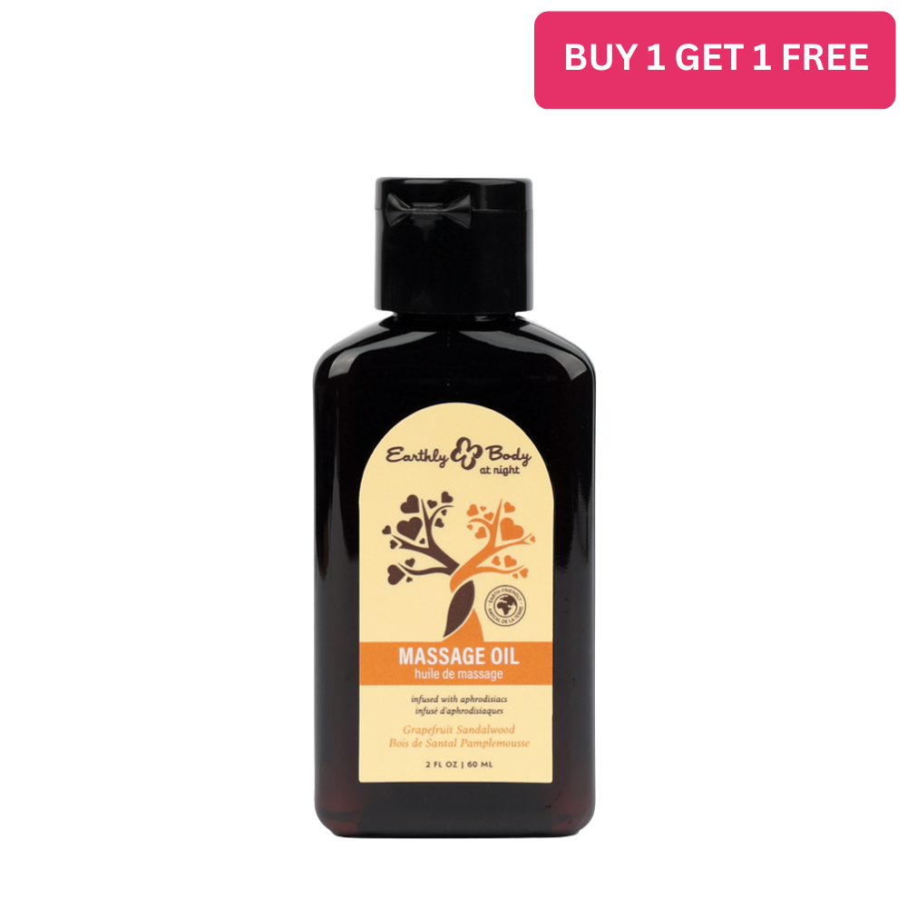 Hemp Seed at Night Massage Oil Aphrodisiac Collection Grapefruit Sandalwood 2oz / 60ml