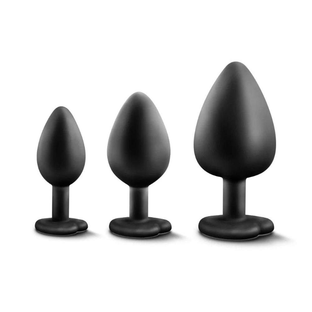 Luxe Bling Plugs Training Kit - White Gems 3pc