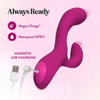 Blush - Quinn - warming Rabbit Vibrator - Burgundy