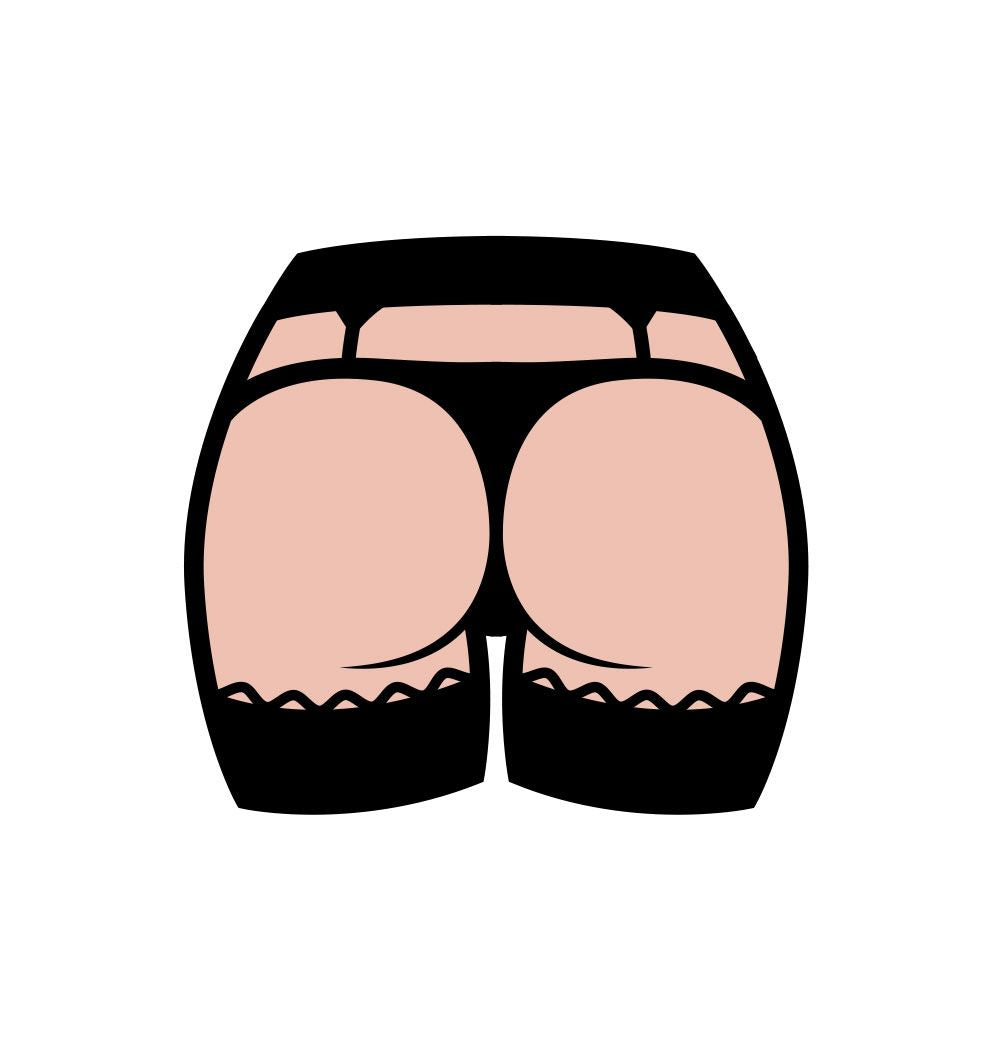 Enamel Pin: Sexy Butt *