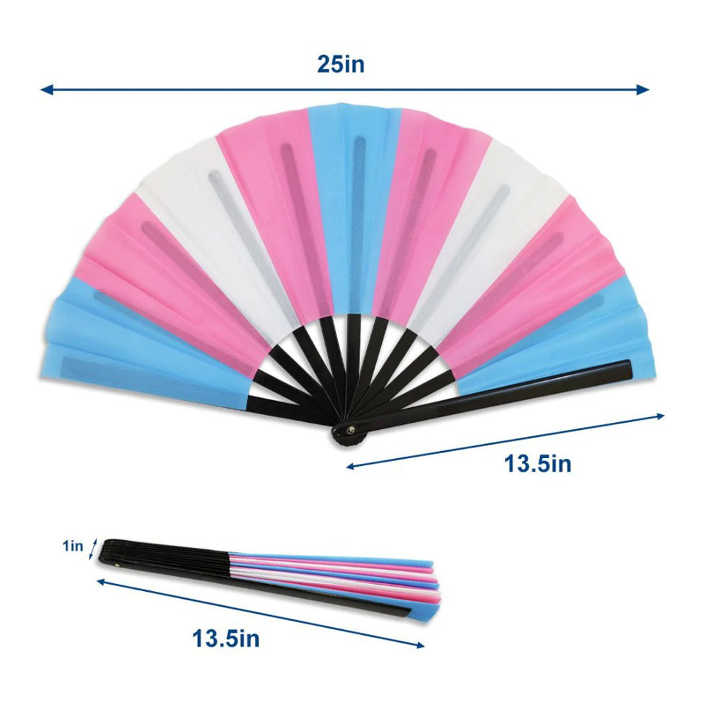 Transgender Pride X-Large Hand Fan