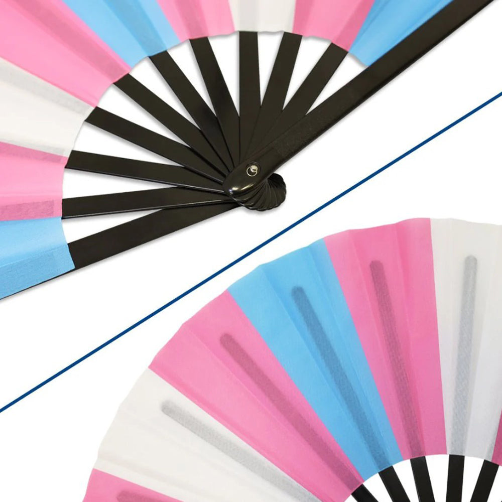 Transgender Pride X-Large Hand Fan