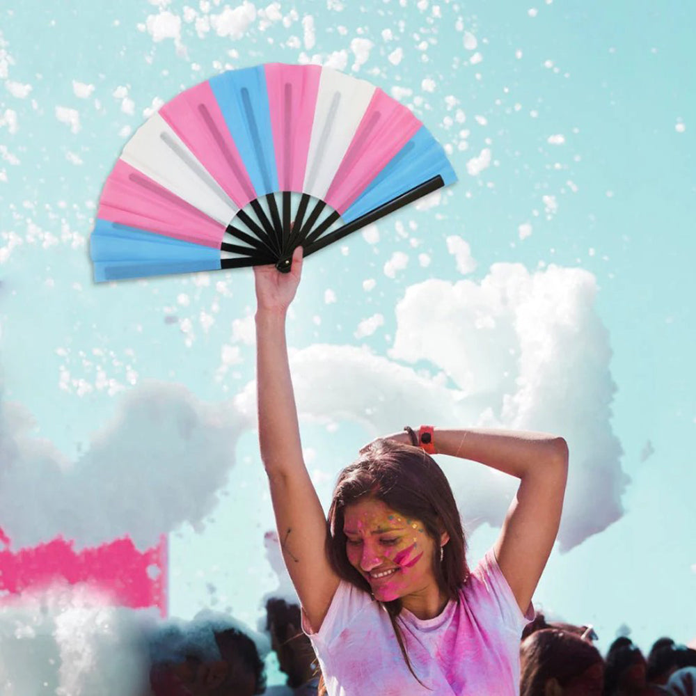 Transgender Pride X-Large Hand Fan