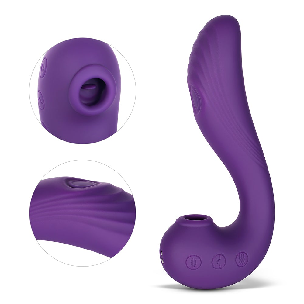 Angel Triple Tease G-spot & Clit Stim - Purple