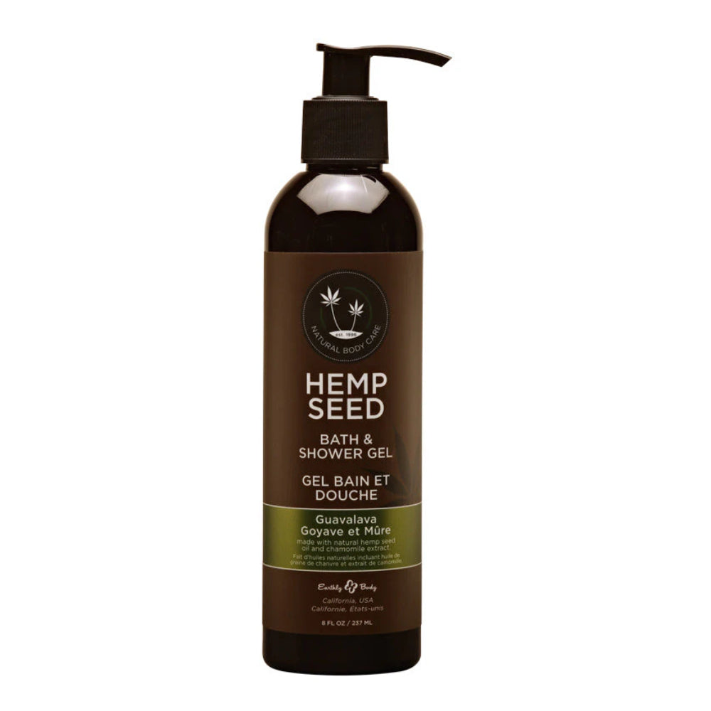 Earthly Body Hemp Seed Bath & Shower Gel Guavalava 8 Fl Oz / 237 Ml