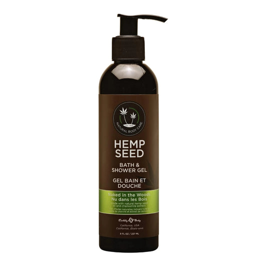 Hemp Seed Bath & Shower Gel Naked in the Woods 8 fl oz / 237 ml