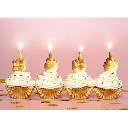 Happy Fucking Birthday Candle 4pc Set