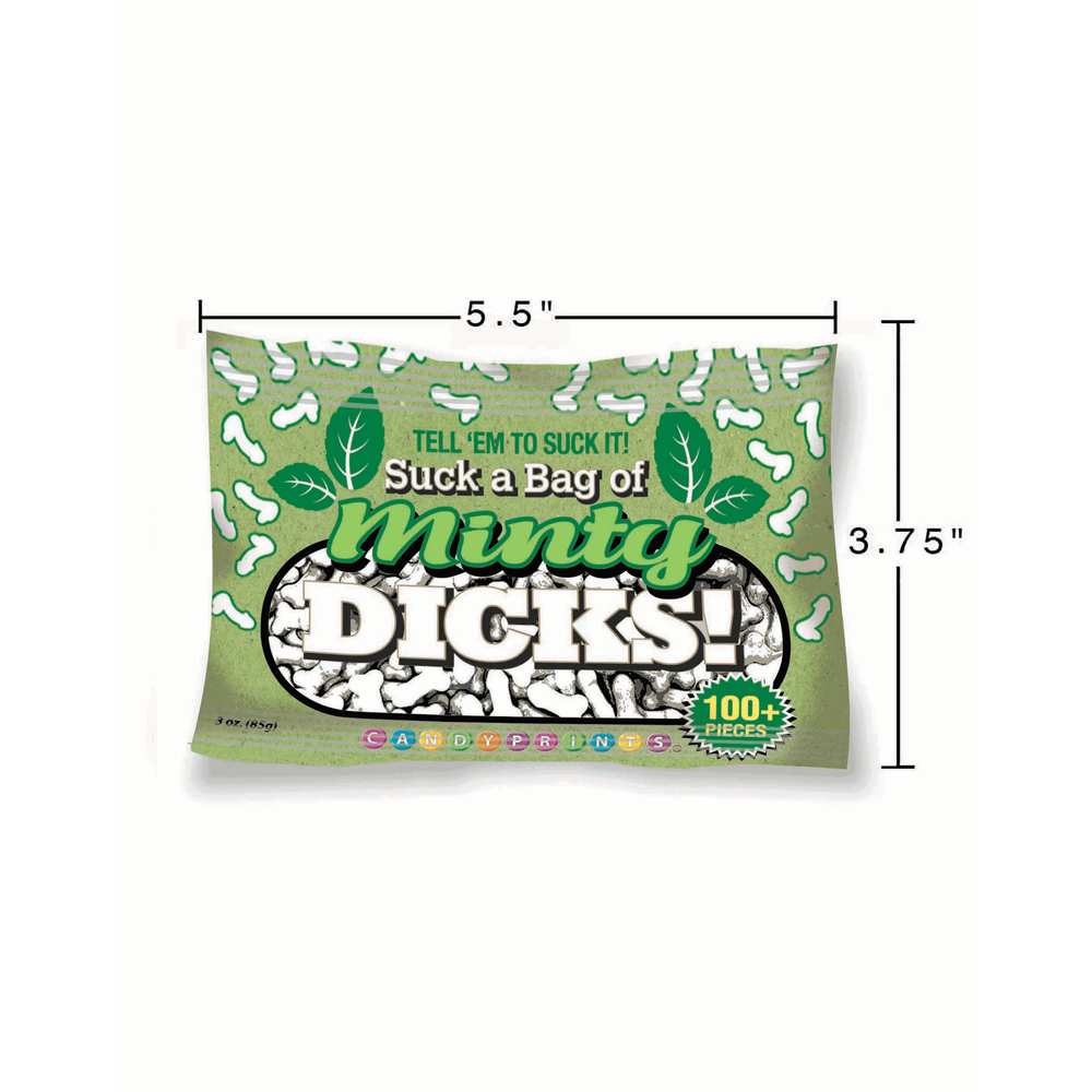 Suck a Bag of Minty Dicks Candy 3oz bag
