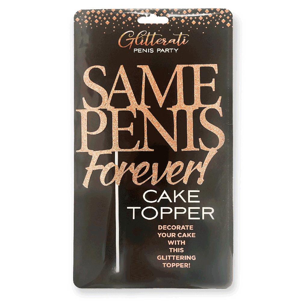 Glitterati Same Penis Forever CakeTopper
