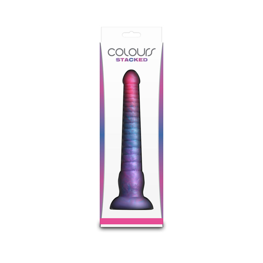 Colours - Stacked - 9" Dildo - Pink/Blue