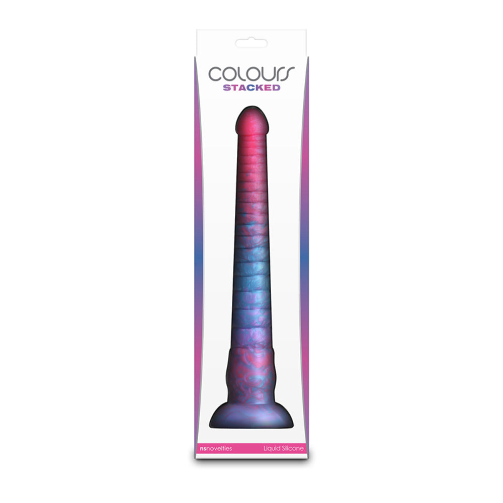 Colours - Stacked - 12" Dildo - Pink/Blu