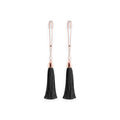Bound Nipple Clamps - T1 - Black Tassel
