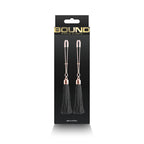 Bound Nipple Clamps - T1 - Black Tassel