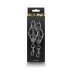 Bound Nipple Clamps - C3 - Gunmetal
