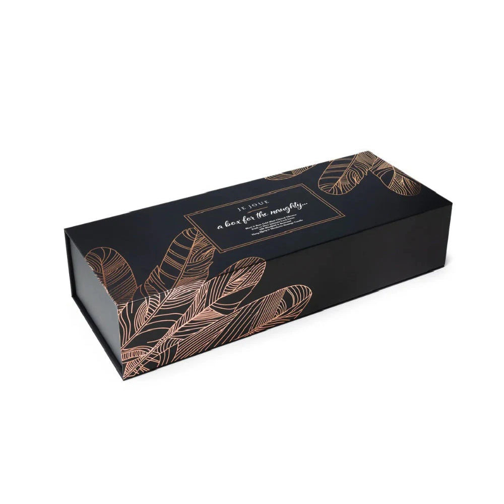 Naughty Gift Set: Black Truth or Dare Cards, Mimi, Massage Candle, Silk Blindfold & Restraint