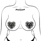Barbed Wire Heart Pasties Reflective