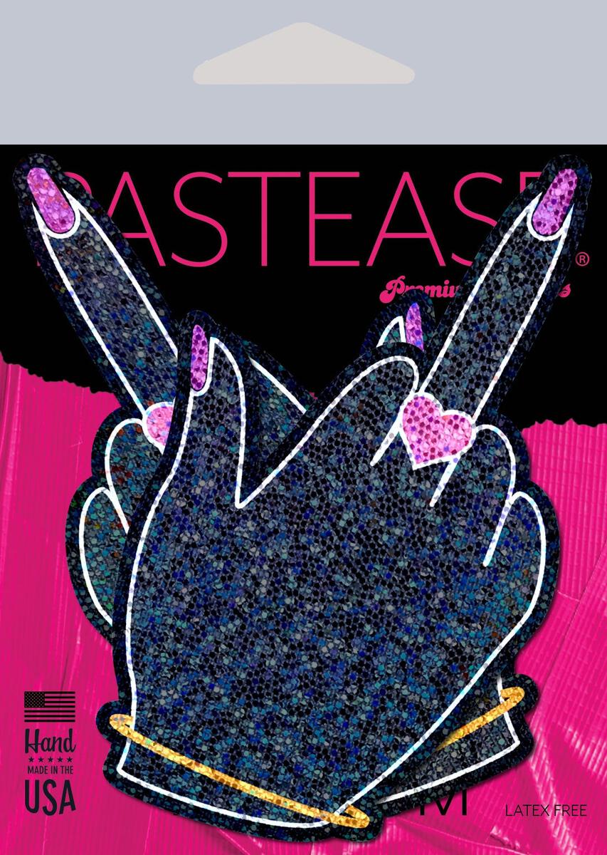 Middle Finger Pasties: Glittering F*ck You Lady Hands