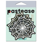 Glitter Black Glow in the Dark Spooky Spider Web Pasties