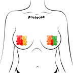 Gummy Bear Pasties in Red, Yellow, Orange & Green