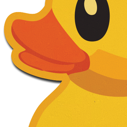 Rubber Duck Breast Pasties in Bright Yellow