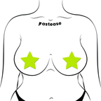 Star Pasties Glow in the Dark Star - Yellow