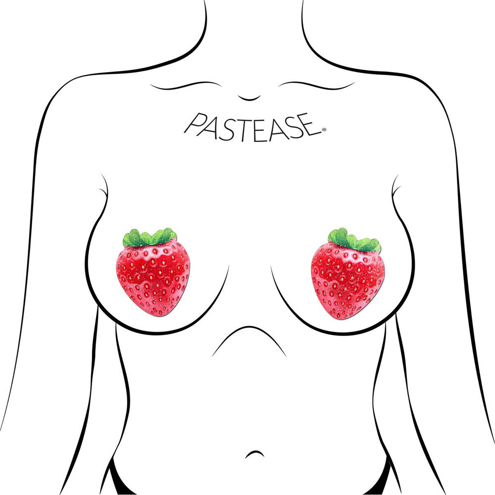 Strawberry: Sparkly Red & Juicy Berry Nipple Pasties