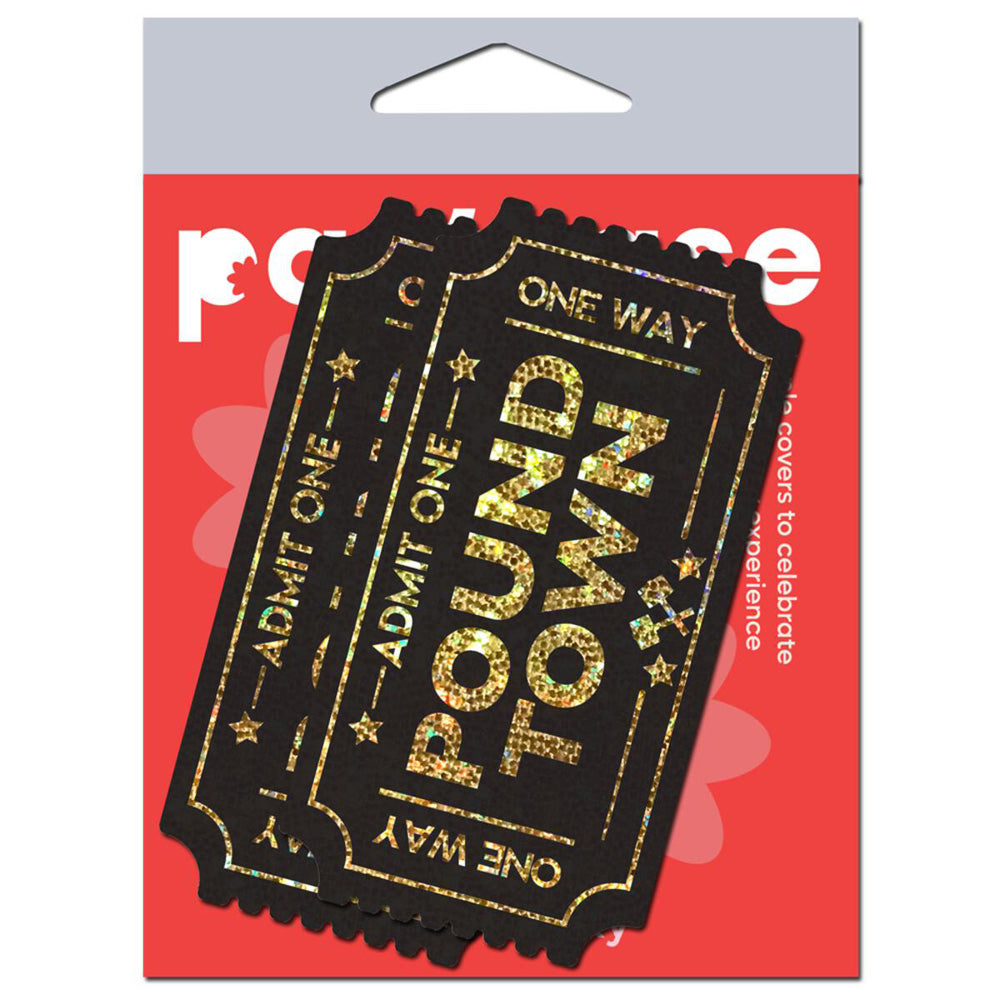 Pound Town Pasties: One-Way Ticket to Pound Town Gold Glitter