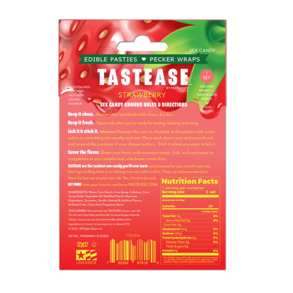 Tastease: Edible Pasties - Strawberry