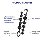 Love Beads 2pc - Black
