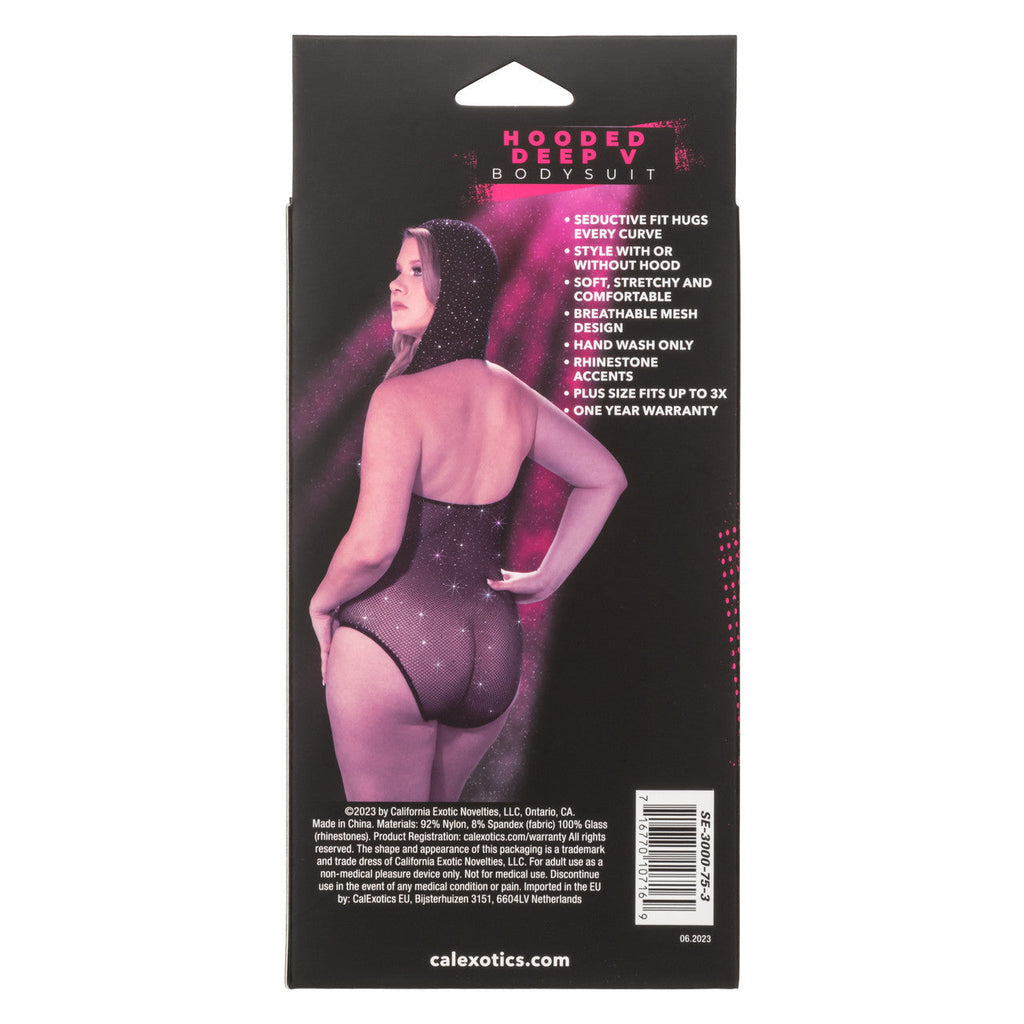 Radiance™ Hooded Deep-V Bodysuit - Plus*