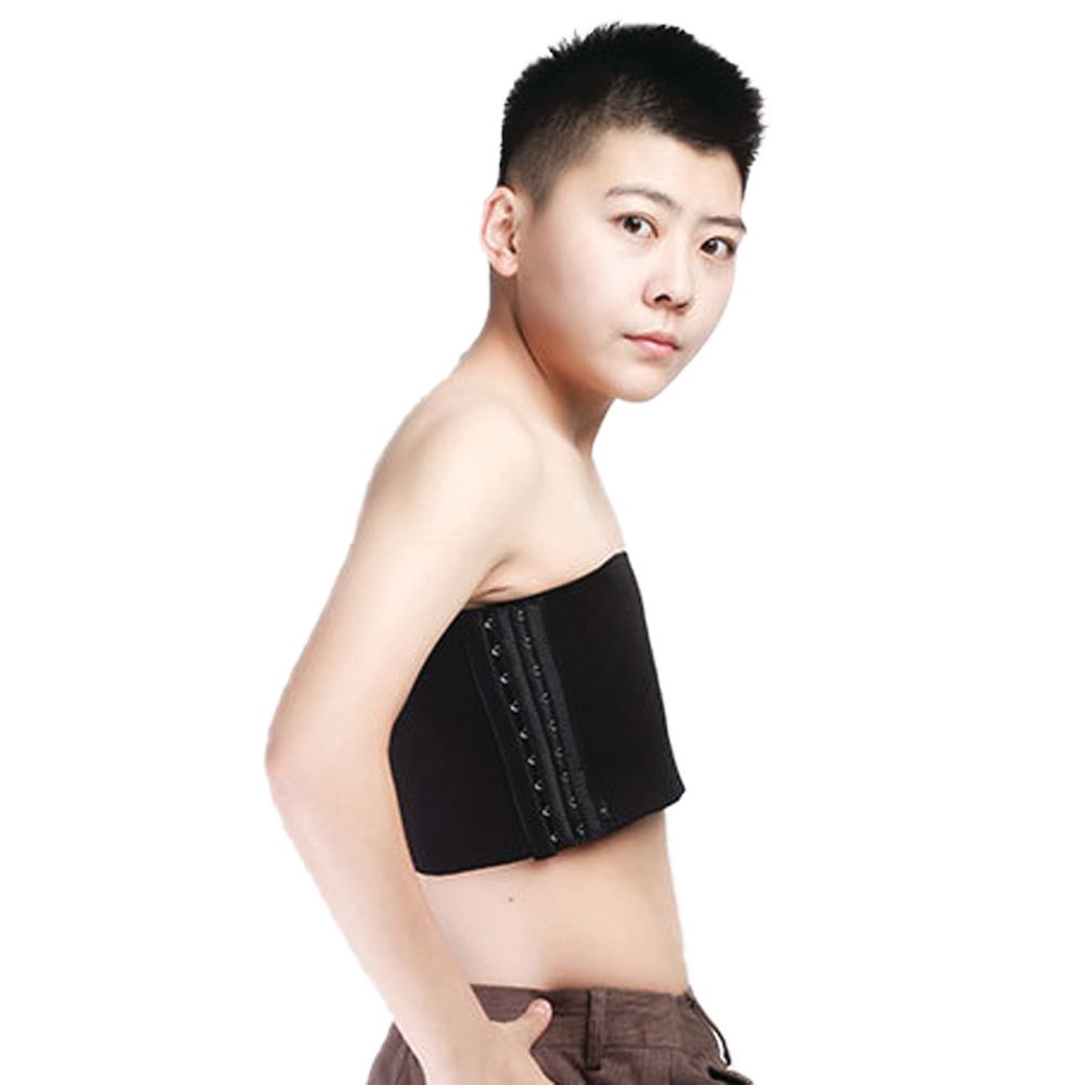 GF Strapless Chest Binder - Black Medium