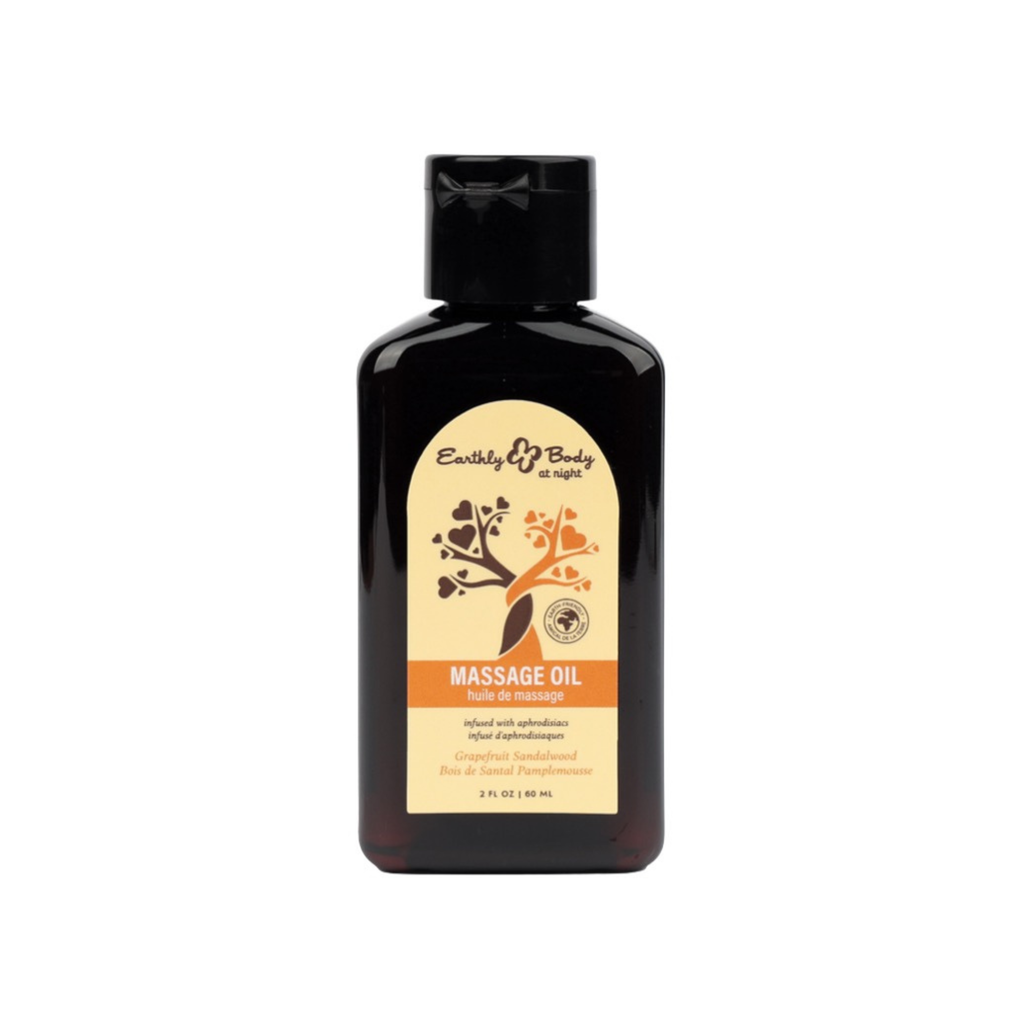 Hemp Seed at Night Massage Oil Aphrodisiac Collection Grapefruit Sandalwood 2oz / 60ml