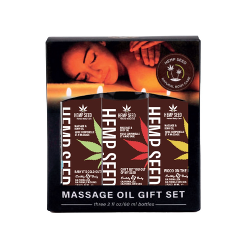 Hemp Seed Winter Massage Oil Gift Set