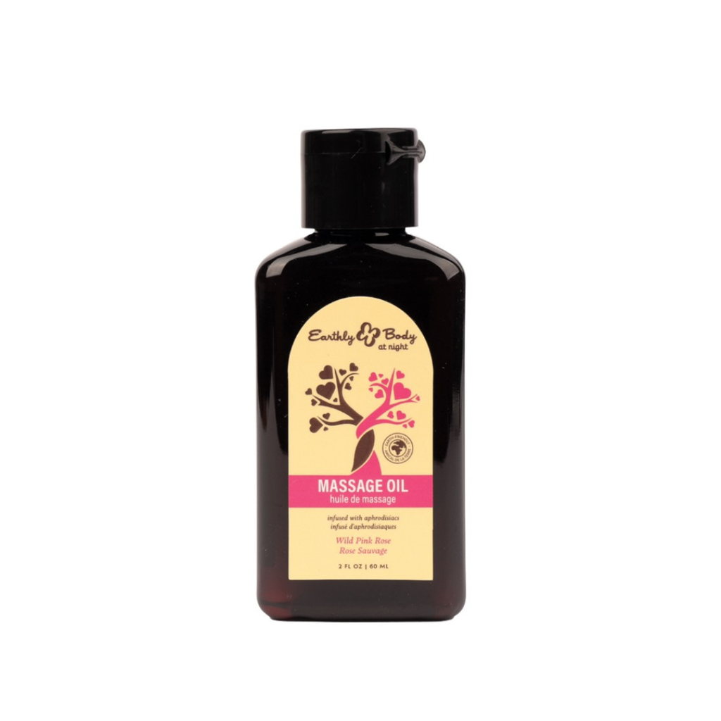 Hemp Seed at Night Massage Oil Aphrodisiac Collection Wild Pink Rose 2oz / 60ml