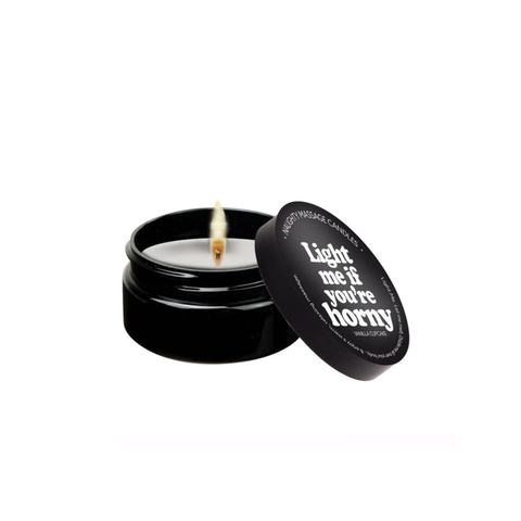 Light Me If You're Horny - Naughty Mini Massage Candle