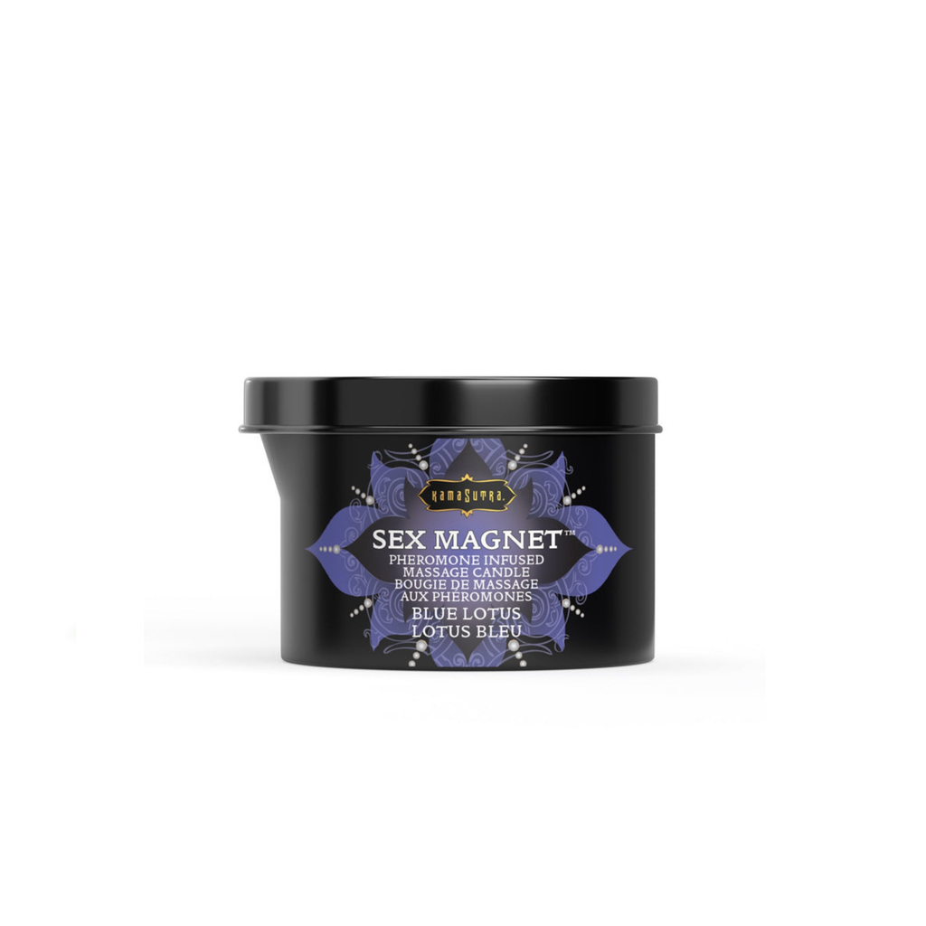 Kama Sutra Sex Magnet Massage Candle Blue Lotus (With Pour Spout) 6 Oz/170 G
