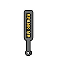 Enamel Pin: Spank Me Paddle - Grey/Gold