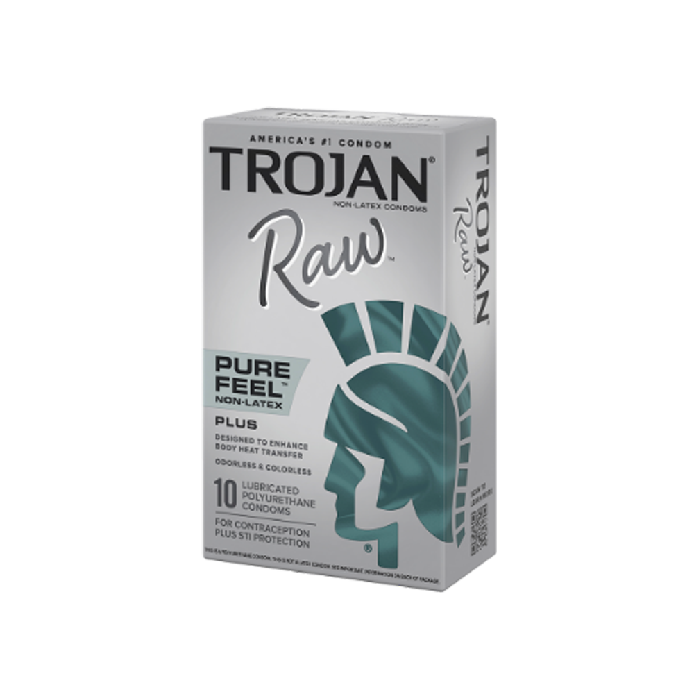 Trojan Raw Pure Feel Non-Latex 10pk